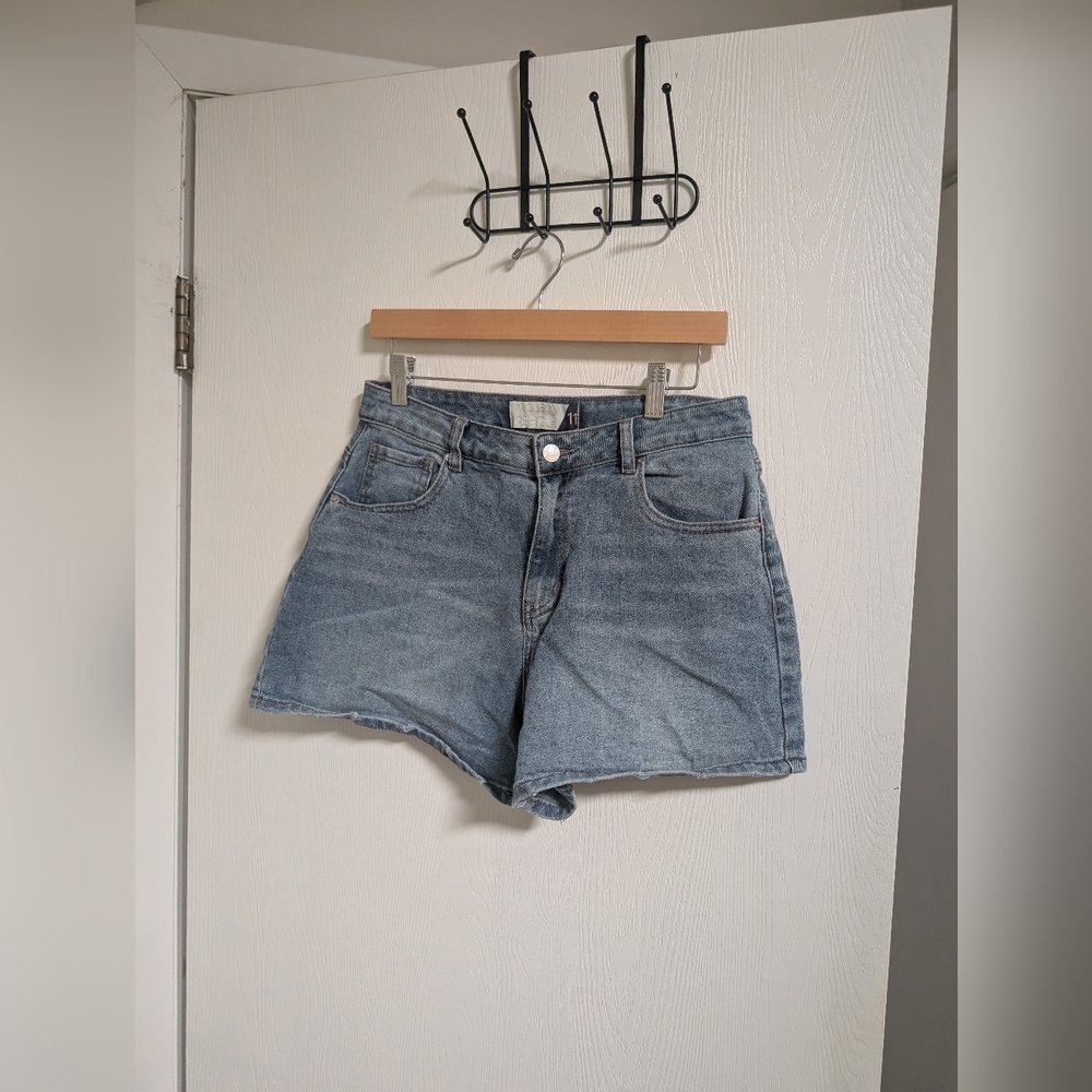 Project Rebel Denim Juniors High-Rise Denim Shorts - Light Blue